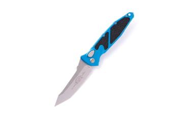 Image of Microtech Socom Elite T/E-A Stonewash Standard 4.05in Automatic Folding Knife, Automatic Folder, Blue, 161A-10BL