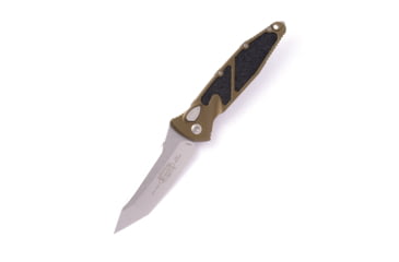 Image of Microtech Socom Elite T/E-A Stonewash Standard 4.05in Automatic Folding Knife, Automatic Folder, OD Green, 161A-10OD