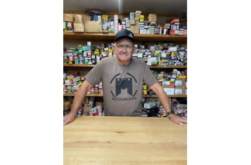 Image of Miculek Logo T-Shirt, Small, Heather Brown, TEE-MICLOGO-SMALL-BR