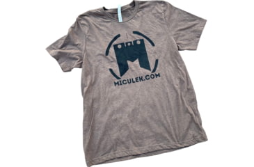 Image of Miculek Logo T-Shirt, Small, Heather Brown, TEE-MICLOGO-SMALL-BR