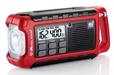 Image of Midland Radio Emergency Crank Weather Alert Radio, Dynamo Emergency AM/FM/WX Radio 193697