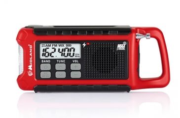 Image of Midland Radio Emergency Crank Weather Alert Radio, Dynamo Emergency AM/FM/WX Radio 193697
