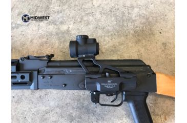 Image of Midwest Industries AK 47/74 Generation 2 Trijicon MRO Quick Detach Modular AK Scope Mount, Black, MWMI-AKSMG2-MRO