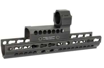 Image of Midwest Industries AK47/74 SS Ext KeyMod W/ ML2 Full Size Dot, Black, MI-AK-SSX-K-ML2