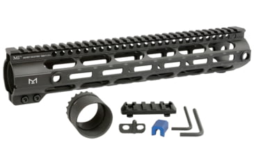 Image of Midwest Industries High Combat Rail Handguard, DPMS LR-308, 12.625 in, M-LOK, .210 Tang Height, Anodized, Black, MI-CR308-12.625