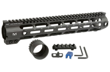 Image of Midwest Industries Low Combat Rail Handguard, DPMS LR-308, 12.625 in, M-LOK, .150 Tang Height, Anodized, Black, MI-CRL308-12.625