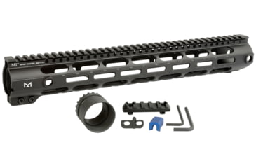 Image of Midwest Industries Low Combat Rail Handguard, DPMS LR-308, 15 in, M-LOK, .150 Tang Height, Anodized, Black, MI-CRL308-15