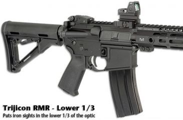 Image of Midwest Industries Trijicon RMR Lower 1/3 QD Mount, Black, MI-QDRMR-1/3
