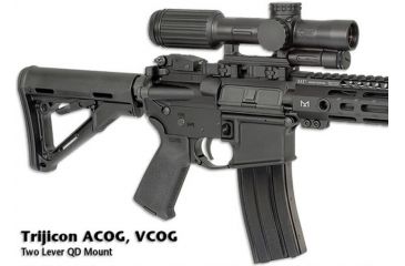 Image of Midwest Industries Trijicon V-COG 2 Lever QD Mount, Black, MI-QDTAV2
