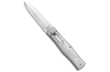 Image of Mikov Mikov 241 Predator Lever Lock Automatic Knife Silver ABS 3.75" Polish 420*DISC, Gray, 420, adult, BHQ-223168
