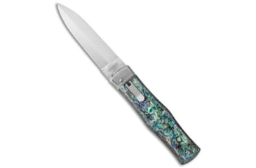 Image of Mikov Mikov 241 Predator Leverlock Automatic Knife Abalone 3.75" Polish, Green, 420, adult, BHQ-33759