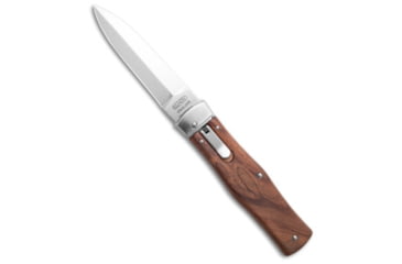 Image of Mikov 241 Predator Automatic Folding Knives, 3.75in, 420 Stainless Steel, Blade, Wood, Wood Handle, Wood/Silver, 8.50 inch, BHQ-217293
