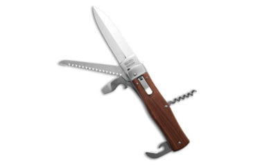 Image of Mikov Mikov Predator Multi-Tool Auto Knife Saw Wood 3.75" Polish 241-ND-5/KP, Wood, Stainless Steel, adult, BHQ-181145