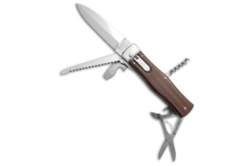 Image of Mikov Mikov Predator Multi-Tool Auto Knife Saw Wood 3.75" Polish 241-ND-6/KP, Wood, Stainless Steel, adult, BHQ-215485