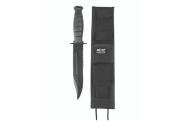 Image of MIL-TEC Army Combat Fixed Blade Knife, 6.9in, Black Blade, Black, 15363002
