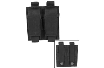Image of MIL-TEC Double Pistol Magazine Pouch, Black, 4.5 x .80 x 4.7, 13495502