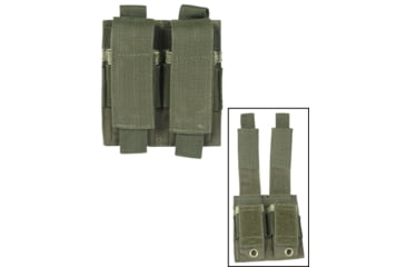 Image of MIL-TEC Double Pistol Magazine Pouch, OD Green, 4.5 x .80 x 4.7, 13495501