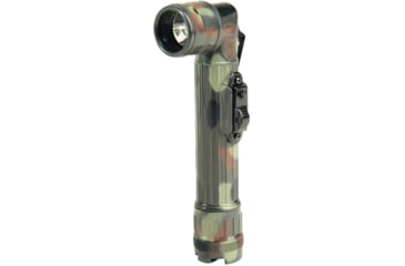 Image of MIL-TEC LED Anglehead Flashlight, Flecktarn Camo, Large, 15143221