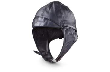 Image of MIL-TEC Leather Aviation Helmet, Black, 3XL, 12425002-907