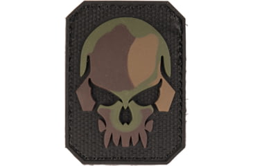 Image of MIL-TEC Small PVC 3D Skull Patch, Camo, 2.2 x 1.6 in, 16832020
