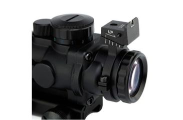 Image of Army Navy Sales Tri-Illuminated Rifle Scope w/Fiber Optic Sight, 4x32mm, 25.4 Tube, Black, 4x32 Tri-ILLuminate