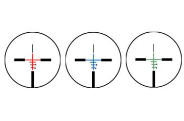 Image of Army Navy Sales Tri-Illuminated Rifle Scope w/Fiber Optic Sight, 4x32mm, 25.4 Tube, Black, 4x32 Tri-ILLuminate