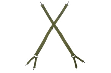 Image of Military Surplus Vietnam Original Unissued M1941 USMC Suspenders, Adjustable, OD Green, WM1941SP