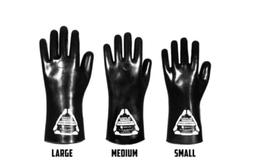 Image of MIRA Safety HAZ-Gloves for CBRN Protection, Black, Small, HAZ-GLOVES-S