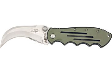 Image of Miscellaneous Bear Claw Folding Knife,4.75in closed,Partially Serrated Claw Blade,Black Alum Handle M3640