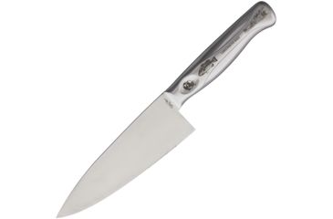 Image of Miscellaneous Chef's Knife Largemouth Bass Fixed Blade Knife, 6.25in, Stainless Steel, Standard Edge, Brushed, Stainless Handle F1623NB