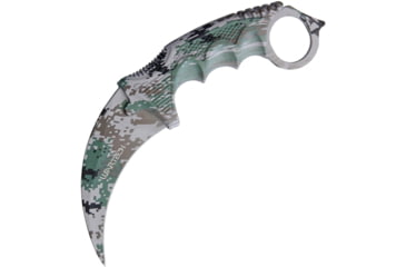 Image of Miscellaneous Digi Camo Neck Knife, 7.25in Overall, 3.5in Camo Finish SS Karambit Blade, Camo Finger Grooved Nylon, YC-9115-CM