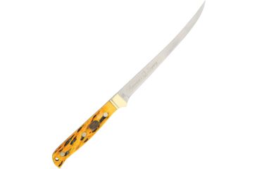 Image of Miscellaneous Fillet Knife Fixed Blade Knife, 11.75in, 7in, Yellow Bone Handle F1702