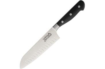 Image of Miscellaneous Santoku Kitchen Knives, 12 1/2in Overall, 7 1/4in SS Blade, Black Synthetic Handles, Black, C1602A