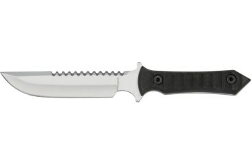 Image of Miscellaneous Tactical Fixed Blade Knife,5.75in,Stainless Blade,Black Rubber Handle M3485