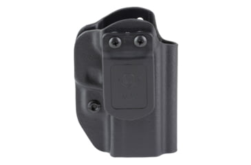 Image of Mission First Tactical AIWB/OWB Series, Appendix/Inside/Outside Waistband Holster, Fits Springfield Hellcat Pro, Boltaron, Black, Ambidextrous, Includes 1" Belt Clip, HSFHCPROAIWBA-BL