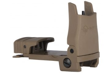 Image of Mission First Tactical Back Up Polymer Flip Up Front Sight With Windage Adjustment Scorched Dark Earth