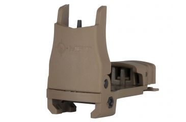 Image of Mission First Tactical Back Up Polymer Flip Up Front Sight With Windage Adjustment Scorched Dark Earth