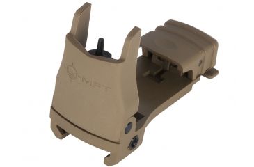Image of Mission First Tactical Back Up Polymer Flip Up Front Sight With Windage Adjustment Scorched Dark Earth