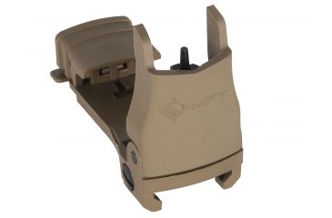 Image of Mission First Tactical Back Up Polymer Flip Up Front Sight With Windage Adjustment Scorched Dark Earth