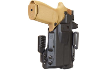 Image of Mission First Tactical Pro Kydex IWB Light Holster, Sig P320 X Carry w/TLR7 A, Ambidextrous, Black, H5-SIG-9-WL-7