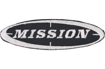 Image of Mission Patch, Measures 4 3/8in Overall, Oval Sew-On Design, Black Background With Embroidered inMissionin Logo, PATCH