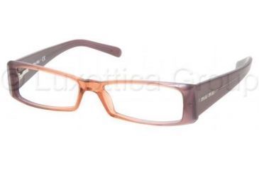 Image of Miu Miu Eyeglasses MU09GV with No-Line Progressive Rx Prescription Lenses, Select Frame Color / Lens Diameter Blueberry Frame / 52 mm Prescription Lenses
