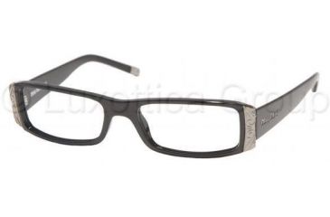 Image of Miu Miu Eyeglasses MU10EV with Lined Bifocal Rx Prescription Lenses 1AB1O1-4917 - Gloss Black 