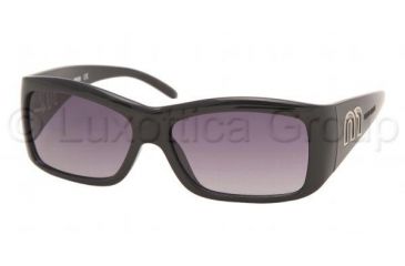 Image of Miu Miu MU02HS Progressive Sunglasses - Gloss Black Gray Gradient Frame / 56 mm Prescription Lenses, 1AB5D1-5615