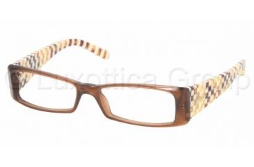 Image of Miu Miu Eyeglasses MU09GV with No-Line Progressive Rx Prescription Lenses, Select Frame Color / Lens Diameter Brown Gradient Frame / 52 mm Prescription Lenses