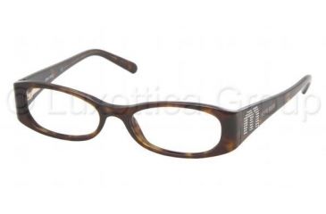 Image of Miu Miu MU03FV Progressive Eyeglasses Tortoise Frame w/ 51 mm Diameter Lenses, 2AU1O1-5116