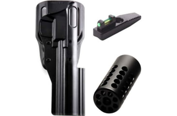 Image of MK Series Holster with .365 in Fiber Optic Green Sight and 1in Pac-Lite Compensator, Matte Black