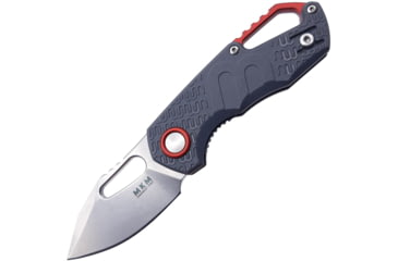 Image of MKM Isonzo Linerlock Gray Folding Knife, 2 stonewash finish Bohler N690 stainless clip poi, Gray FRN handle, MK FX03-3PGY