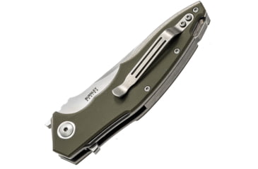 Image of MKM Raut Framelock Viper Folding Knife, 3.5in Stonewash Bohler M390 SS Blade, Gray Titanium Handle, Pocket Clip, By Viper, Black Nylon Zippered Storage Case, Designed By Lucas Burnley, MKVP01-GBGR
