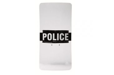Image of Monadnock Shield Decal Police/sheriff/corrections/policia 5inch X 23inch White/black - H7000
